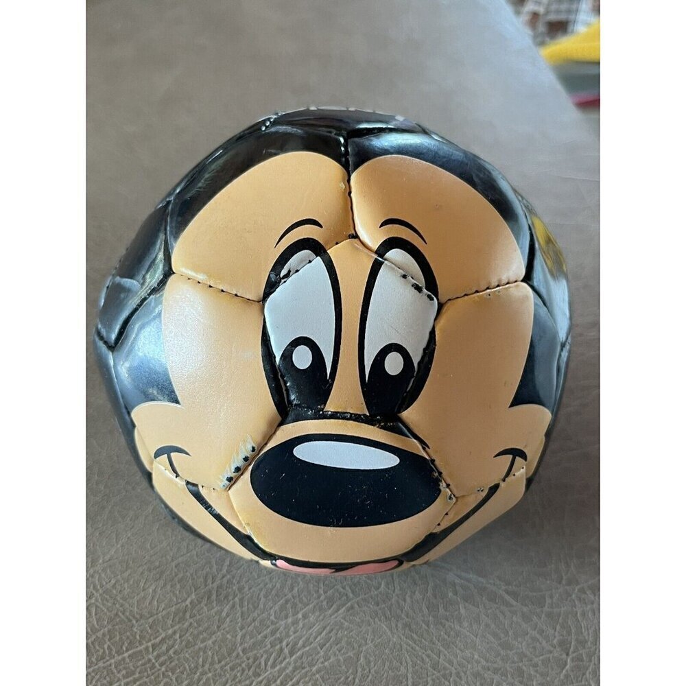 Walt Disney World Parks Mickey Mouse Mini Soccer Ball 6" Inflatable AUTOGRAPHED